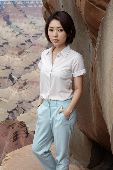 36600-2660523156-_lora_honoka_ayukawa_obj20_0.5_, full_body, standing, sandals, (shirt), pants, (grand canyon), (honoka_ayukawa_ 1.2), perfect fa..jpg